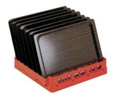 ZANUSSI Tablettkorb Kunststoff, rot, für 7 Tabletts 530 x 370 mm, B x T x H in mm: 500 x 500 x 105, 406866743