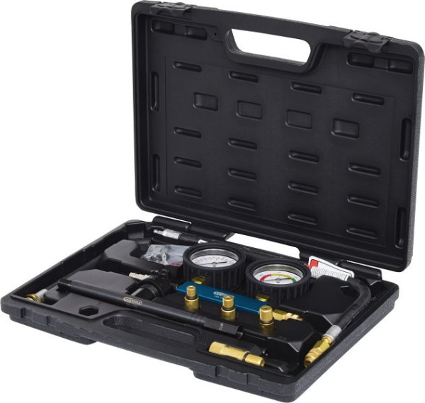 KS Tools Zylinder-Druckverlust-Tester, 9-teilig, 150.1780