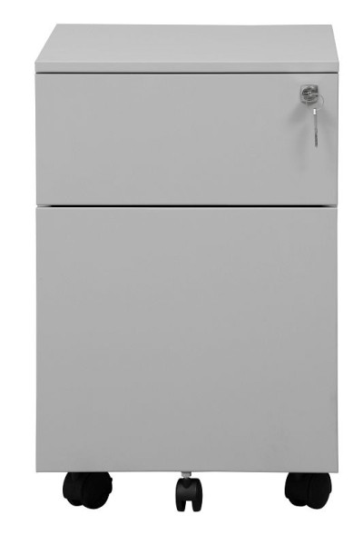 Gürkan Container, 60 x 40 x 61 cm, Lichtgrau, 1 Schublade + 1 Hängeschub, MPS/P.M.2, 100553