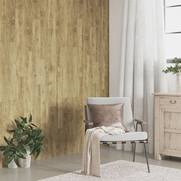 vidaXL Wandpaneele Holzoptik Braun PVC 4,12 m², 3189143
