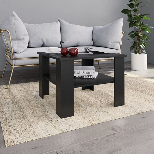 vidaXL Couchtisch Schwarz 60x60x42 cm Holzwerkstoff, 800208
