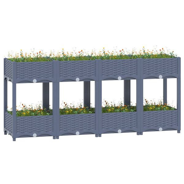 vidaXL Hochbeet 160x40x71 cm Polypropylen, 310408