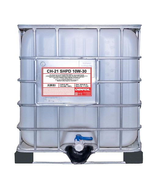 CHEMPIOIL Mehrbereichsöl 9121 CH-21 TRUCK SHPD 10W-30, VE: 1000 l, CH9121-IBC