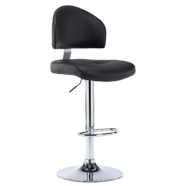 vidaXL Barhocker Schwarz Kunstleder, 249646, 8719883754208