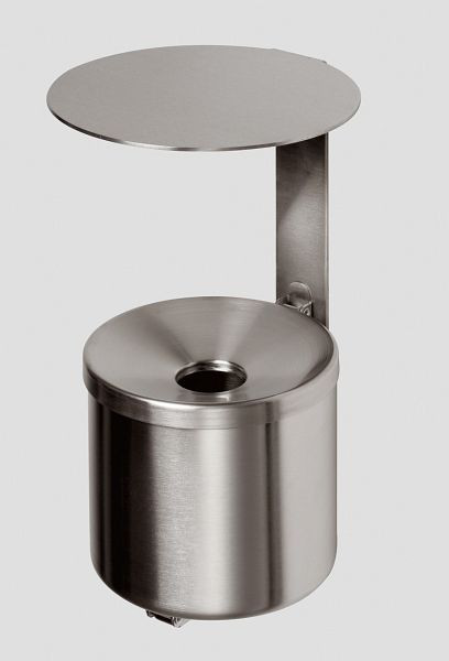 VAR Wandascher WH 16 Edelstahl mit Dach VA Stahl, 32231