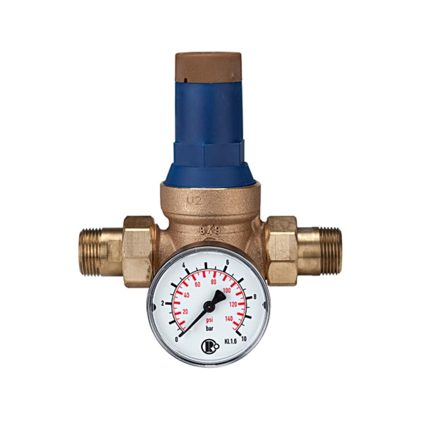 Riegler Druckregler für Trinkwasser, DVGW-geprüft, R 3/4, 1,5 - 6 bar, 145385