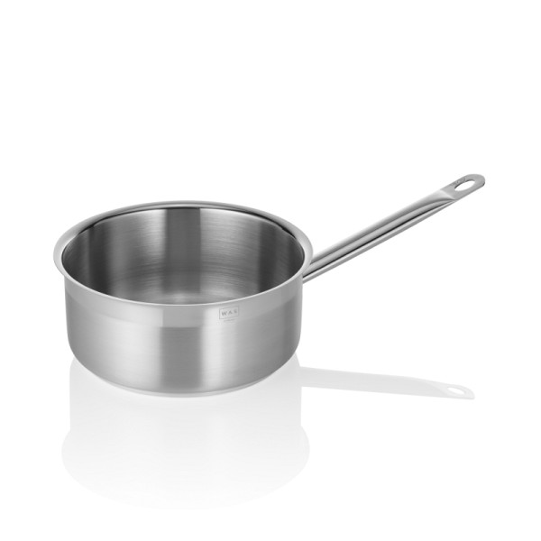 WAS Stielkasserolle COOKWARE 21, Ø 20 cm, 2,5 L, Chromnickelstahl 18/10, 2108200