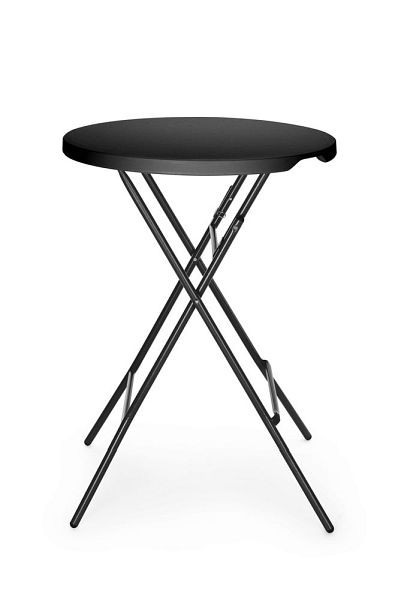 AmerBox Stehtisch rund schwarz, HDPE Inklapbar 800x1100 mm, 811047
