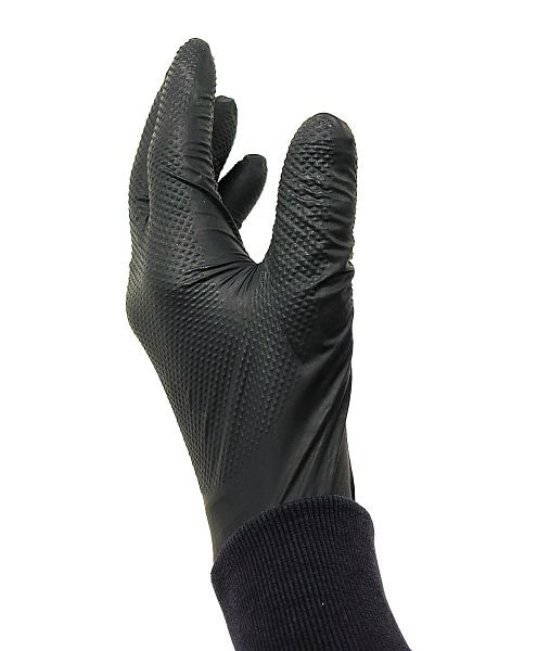 Kraftwerk Gogrip PRO Nitril-Handschuhe, Schwarz, XXL, 50 Stück, 805.002.008