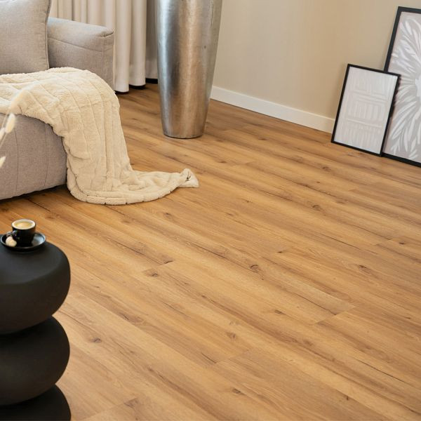 HOME DELUXE Klick-Vinylboden mit Trittschall LOMEA Nussbaum, 5 m², 73206