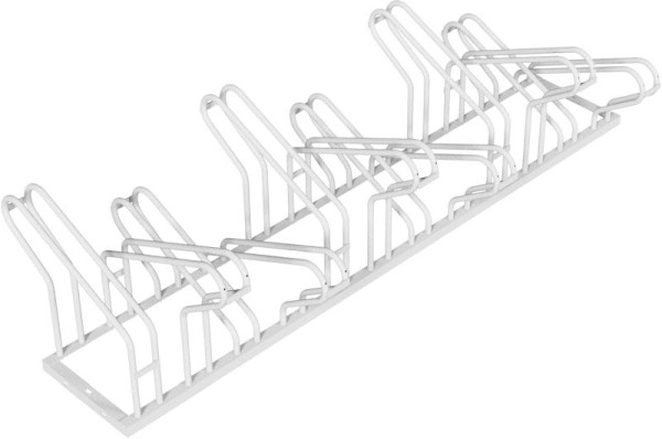 Schake Fahrradständer, Radeinstellung doppelseitig, 2 x 6 Einstellplätze Länge: 2100 mm, 420_62