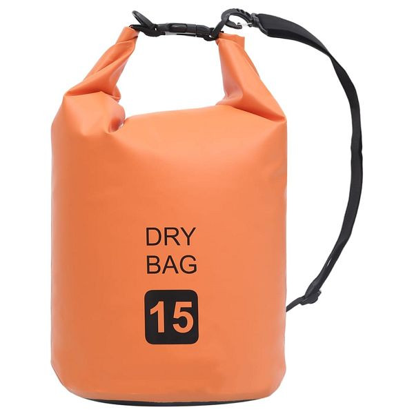 vidaXL Trockensack Orange 15 L PVC, 92789, 8720286088500