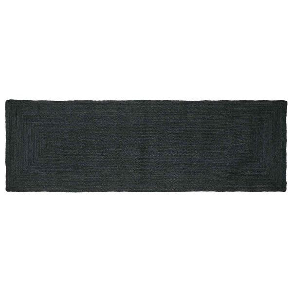 vidaXL Bereichsteppiche Rechtwinklig Dunkelgrau 80 x 200 cm Jute, 42010430