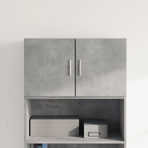 vidaXL Wandschrank Betongrau 70x42,5x40 cm Holzwerkstoff, 846120