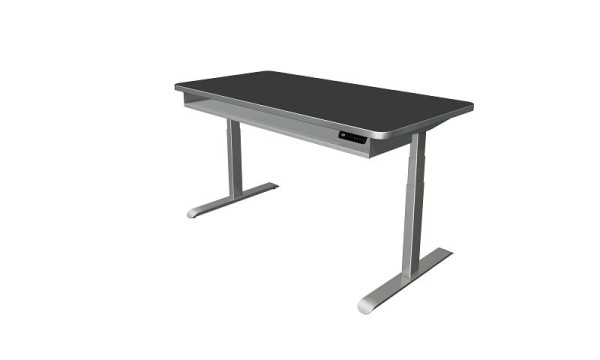 Kerkmann Steh-/Sitztisch Move 4 Premium, B 1600 x T 800 mm, elektrisch höhenverstellbar von 620-1270 mm, anthrazit, 10320213