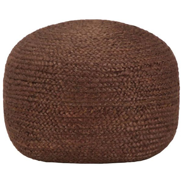 vidaXL Handgefertigter Sitzpuff Braun 40 x 45 cm Jute, 248084