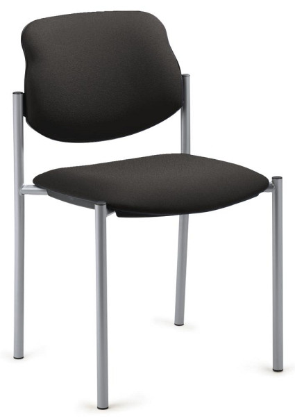 Deskin Besucherstuhl FLORA, Dunkelgrau, 500 x 470 x 830 mm, VE: 4 Stück, 239123