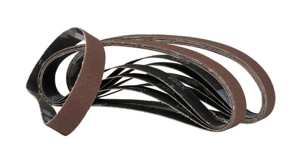 Pneutec Schleifbänder für Bandschleifer UT 8765 A, 20 x 520 mm, Körnung 120, VE: 10 Stück, 95 886