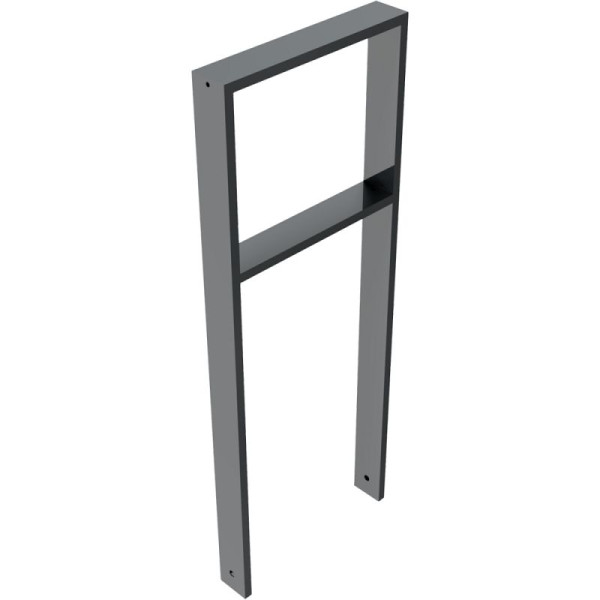 Stein HGS Anlehnbügel/Absperrbügel -Spiekeroog- mit Querholm, 450mm /beschichtet DB 703, 459.045b