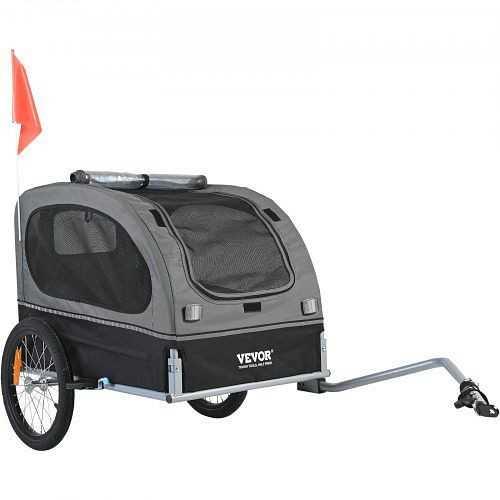 VEVOR Hundeanhänger 40 kg Kohlenstoffstahl + 600D Oxford-Gewebe + PP faltbar 1440 x 720 x 779 mm Gefaltete Größe 760 x 560 x 195 mm, TCSCWZXCTC106AQOKV0