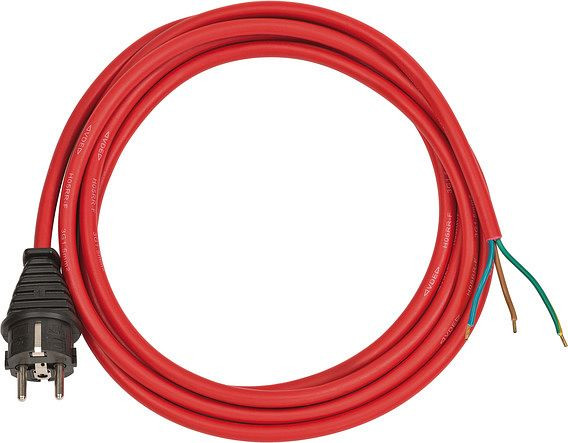Brennenstuhl BREMAXX Anschlusskabel (3m Kabel, für den langfristigen Einsatz im Außenbereich IP44, einsetzbar bis -35 °C) rot, VE: 2 Stück, 1160450