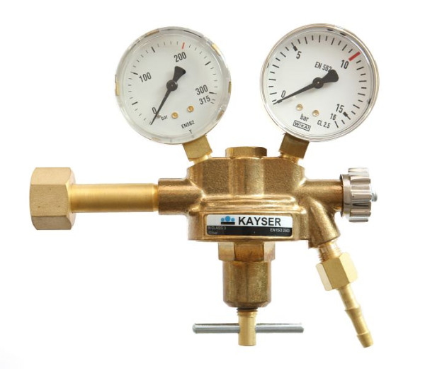 ELMAG Druckregler 'Stickstoff', mit 2 Man. Ø 63mm, Arbeitsdruck regelbar 0-25 bar, 54116