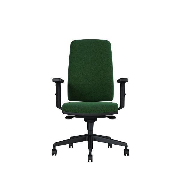 Bisley Bürodrehstuhl Stone, Tiefenverstellbarer Sitz, Mit Armlehnen, Kunststofffußkreuz, TN9717 grass green, STONETKLTN9717