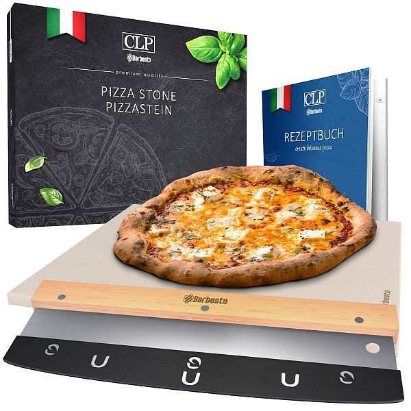 CLP Pizzastein Set 3, weiß, italienisch, 323609, 4255716310561