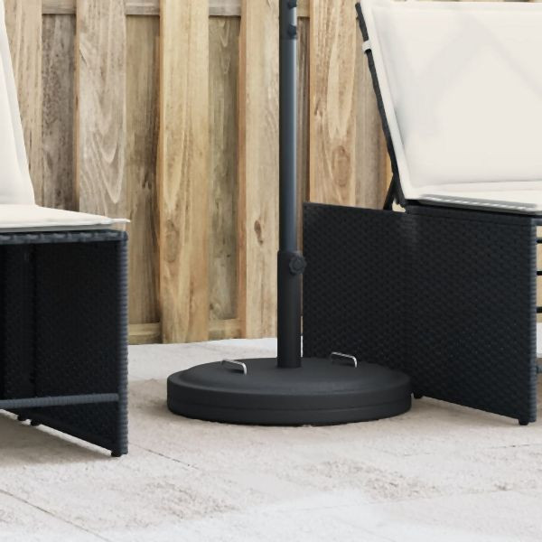 vidaXL Sonnenschirmständer mit Griffen für Ø38/48 mm Mast 25 kg Rund, 4007986