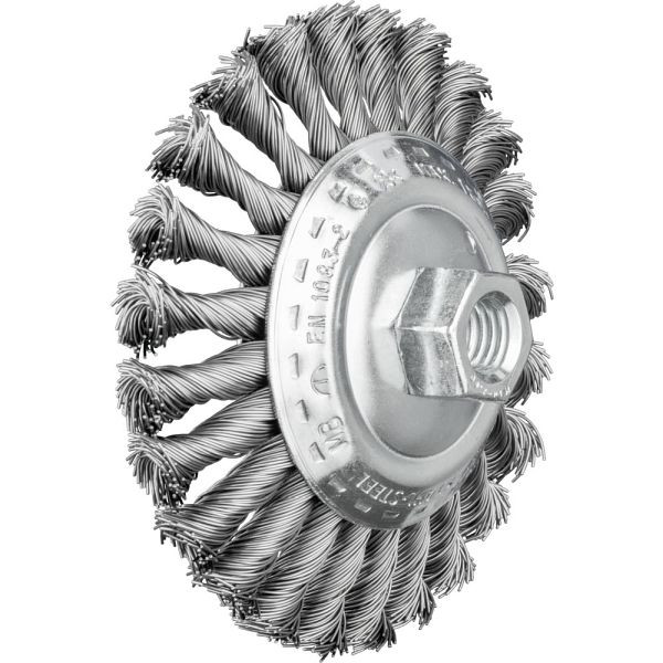 Pferd Kegelbürste mit Gewinde, gezopft KBG 11515/M14 ST 0,50, VE: 5 Stück, 43314010