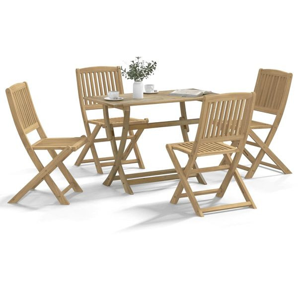 vidaXL 5-teilig Garten-Essgruppe Massivholz Akazie, 3295007