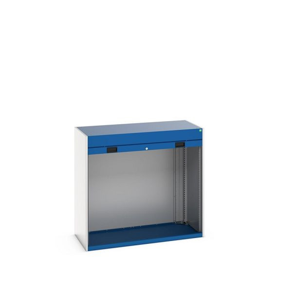 bott cubio Rollladenschrank, BxTxH: 1300x650x1200mm, RAL 7035/5010, Enzianblau, 40201007.11V