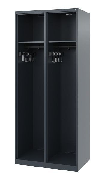 C+P Feuerwehrspind Evolo, Modell EXPERT, 2 Abteile, H1850B800T500 mm, Anthrazit, 0491015-22 S10001