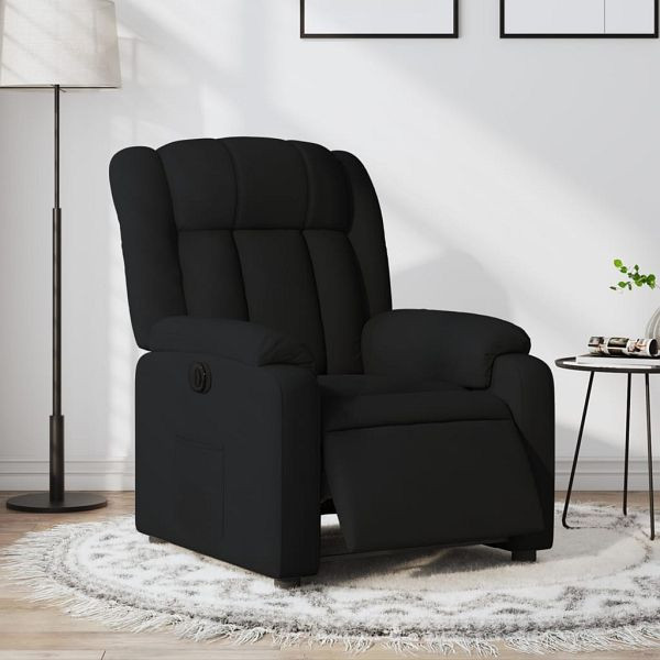 vidaXL Relaxsessel Elektrisch Schwarz Stoff, Füllmaterial: Schaumstoff, PP-Faser, 3205294