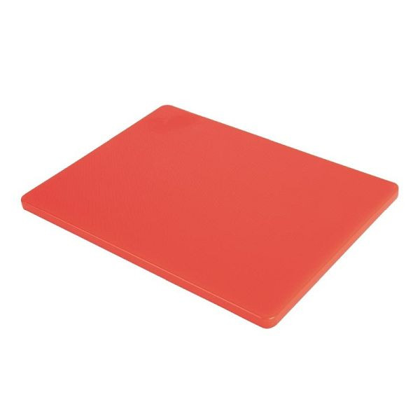 Hygiplas LDPE Schneidebrett rot 305x229x12mm, ungifitg, GH794