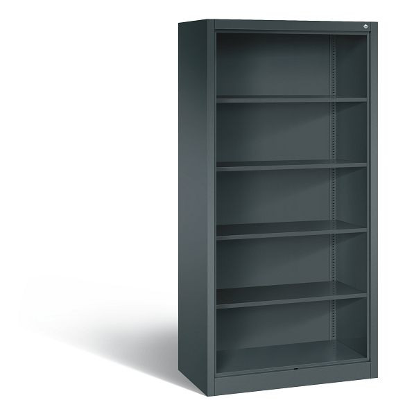 C+P Stahlregal mit Rückwand Acurado, H1950xB930xT500mm, Farbe: Anthrazit, 5 OH, 9180-000 S10051