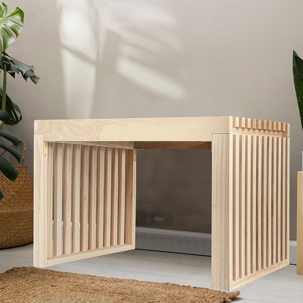 HOME DELUXE Sitzbank aus Holz LORA Natur, 78 cm, 72640