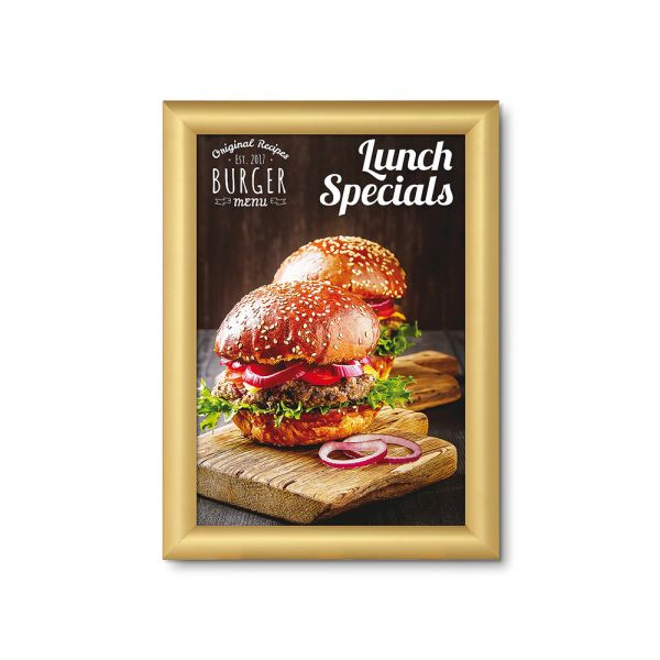 Showdown Displays Klapprahmen DIN A4 (Gold - 25 mm), KRA4G25GOLD