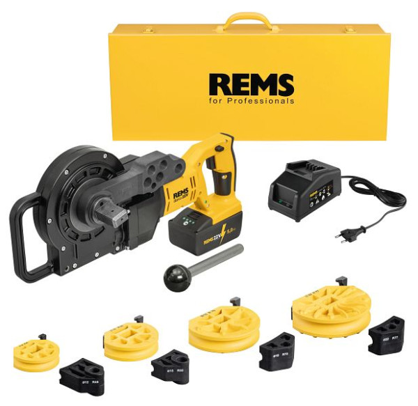 REMS Rohrbieger Curvo 22V Set 12-15-18-22, 580055 R220