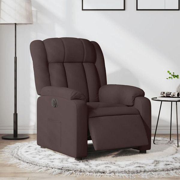 vidaXL Relaxsessel Elektrisch Dunkelbraun Stoff, 3205297