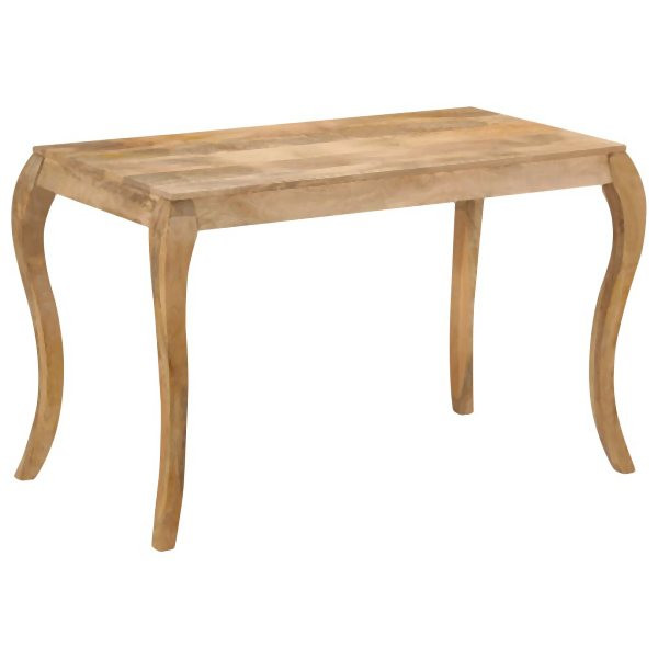 vidaXL Esstisch 118×60×76 cm Massivholz Mango, Massivholz, 247113