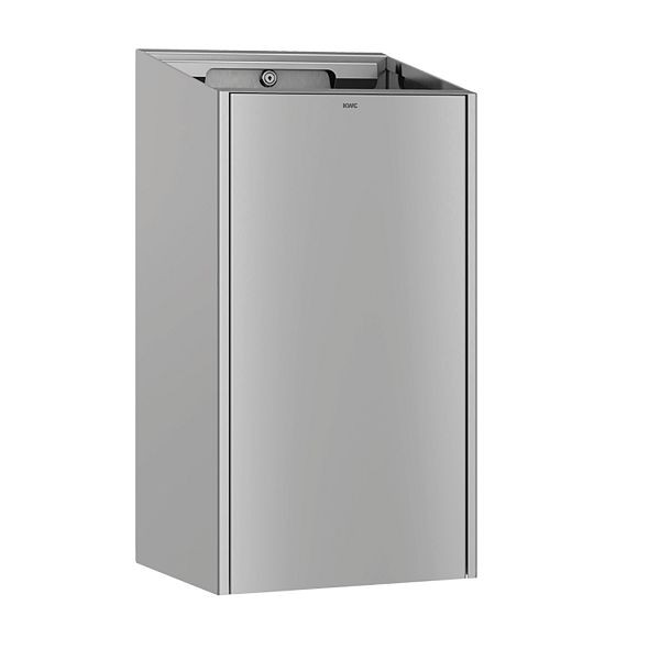 KWC Abfallbehälter, Exos, Edelstahl, Aufputz, 300x573x250 mm, 30l, 2030022928