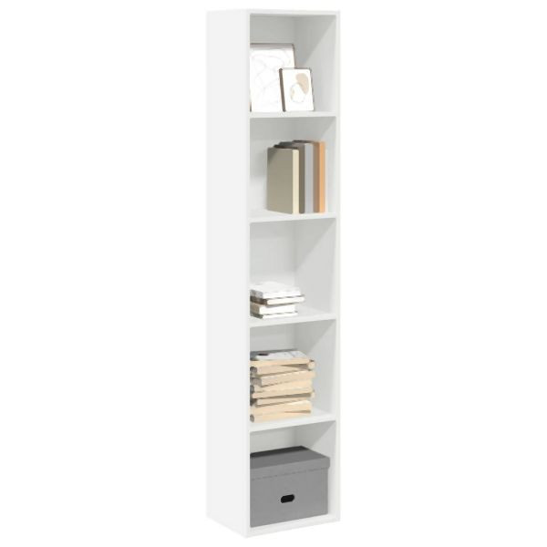 vidaXL Bücherregal Weiß 40x30x189 cm Holzwerkstoff, 857885