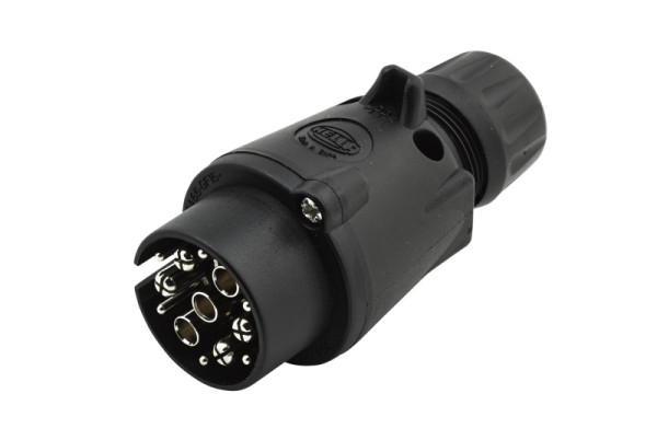 HELLA Stecker, 12V, 7/6-polig, Stecker: Schraubkontakt, Kunststoffgehäuse, 8JA 005 951-061