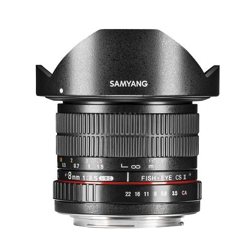 Samyang MF Fotoobjektiv 8mm F3,5 Fisheye II APS-C Canon EF, 1021506