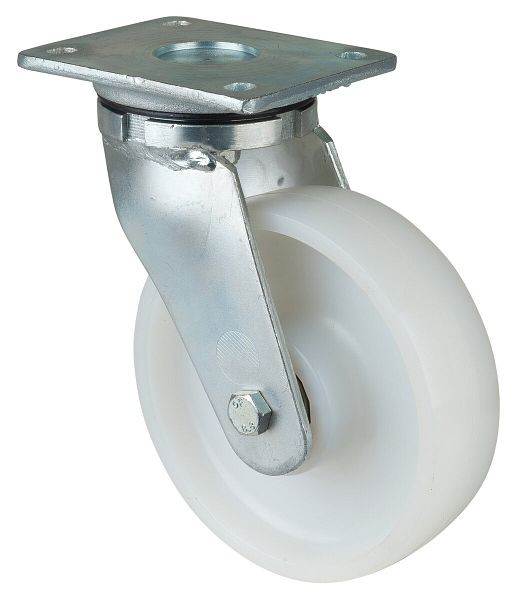 BS Rollen Schwerlastrolle, Rad-Breite 50 mm, Rad-Ø 175 mm, Tragfähigkeit 500 kg, Lauffläche/Radkörper Kunststoff, Kugellager, RR100.B15.175