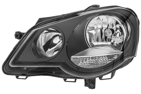 HELLA Halogen/FF-Hauptscheinwerfer, für u.a. VW Polo (9N_), ECE, für Rechtsverkehr, links, 1EE 247 019-211