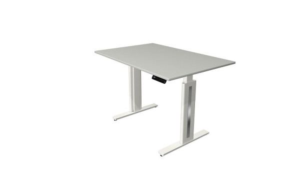Kerkmann Sitz-/Stehtisch Move 3 fresh, B 1200 x T 800 mm, elektrisch höhenverstellbar von 720-1200 mm, lichtgrau, (Montage), 10183711-1