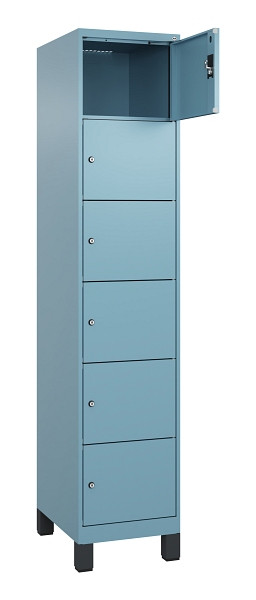 C+P Schließfachschrank Evolo PLUS, mit Füßen, 6 Fächer, 1950x400x500mm, 0010/00, 049010-126 S10021