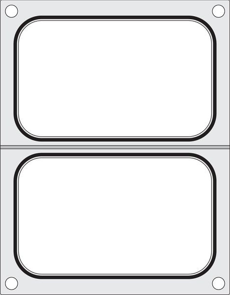 Hendi Matrize für Versiegelungsmaschine 976722, zwei Behälter 178 x 113 mm, 805589